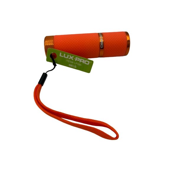 Lux Pro LP395 Glow in the Dark LED Flashlight Mini Light 3.5" New Orange Gel - Picture 1 of 5